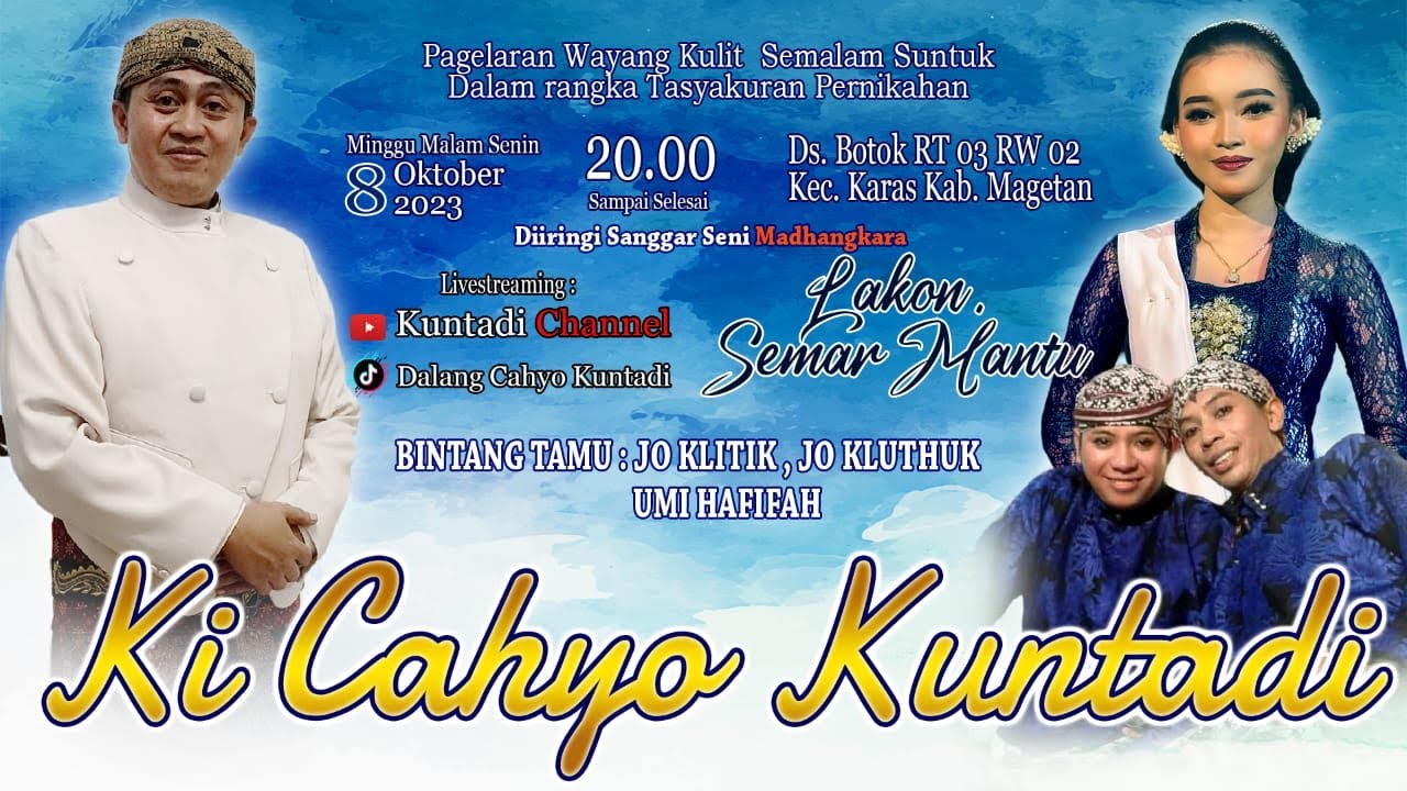 WAYANG KULIT KI CAHYO KUNTADI || LAKON SEMAR MANTU