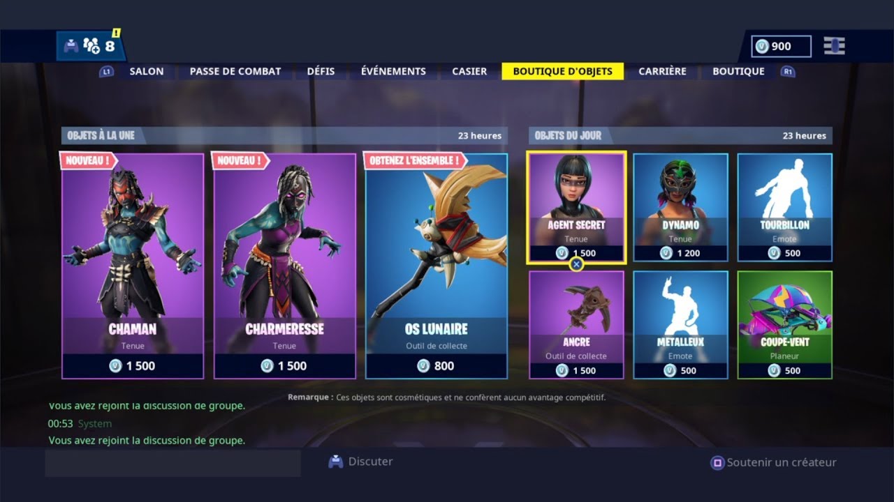 Boutique fortnite du 31 mars 2019