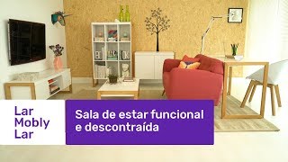 Sala De Estar Funcional E Descontraída Lar Mobly Lar