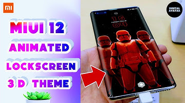 Most Awesome Animated Miui 12 theme for any redmi poco mobile|Animated 3D Miui 12 Theme 2021