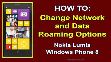 Lumia 1020 Change Network & Roaming Options