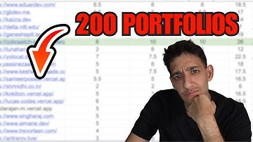 I reviewed 200+ portfolios... here