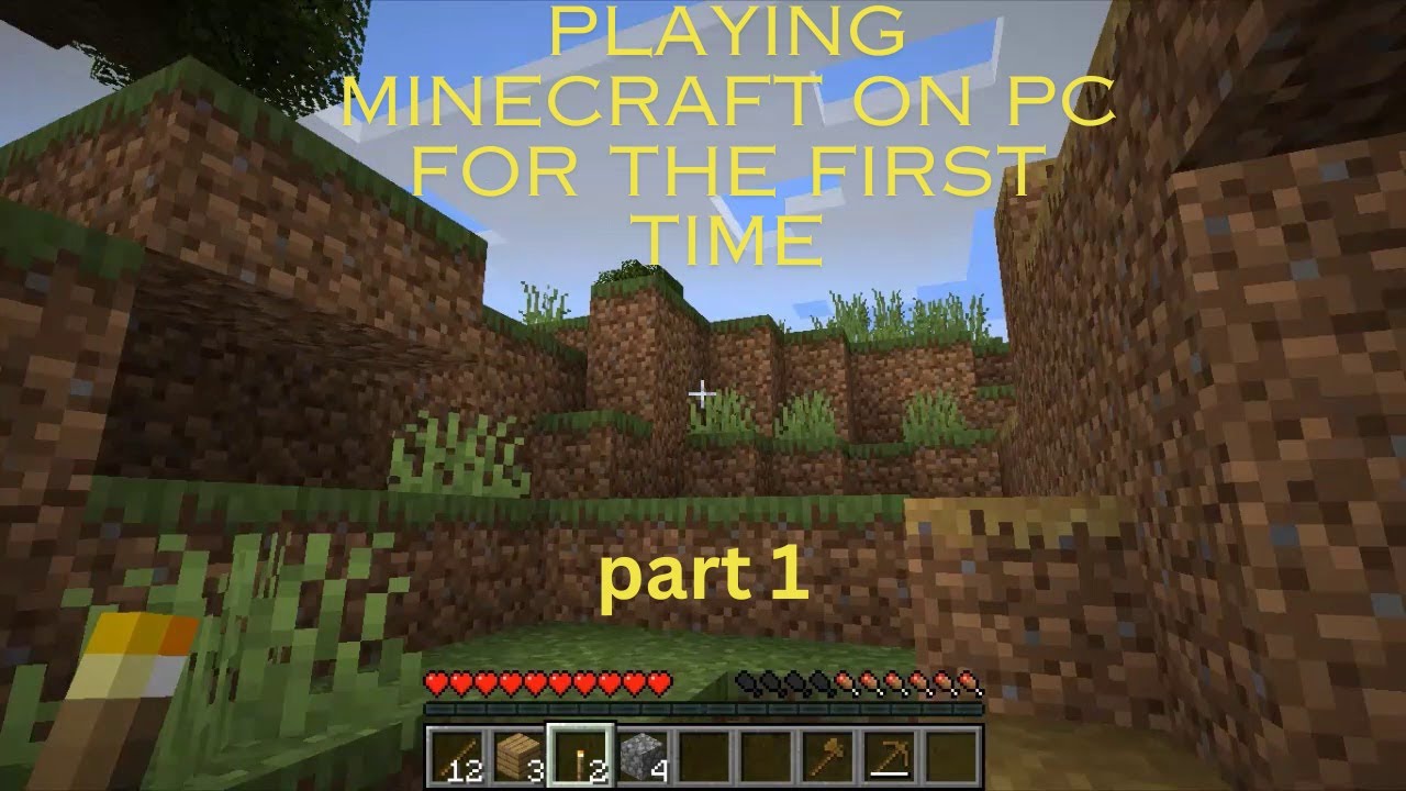 Playing pc minecraft for the first time part 1 (finding a village ...