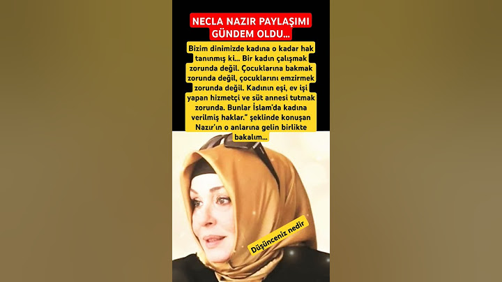 Ferdi Tayfur'un Eski Eşi Necla Nazır'ın İslam'da Kadına Verilen Hakları Sıraladığı Anlar Gündem