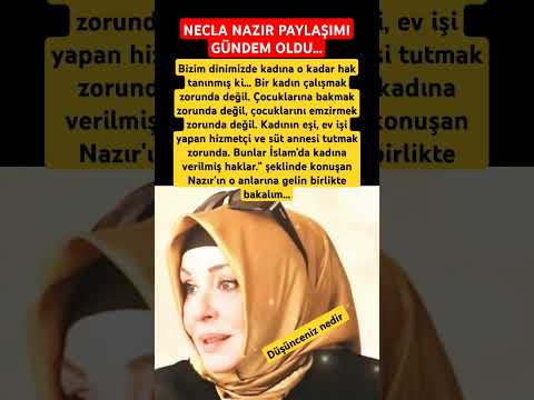 Ferdi Tayfur'un Eski Eşi Necla Nazır'ın İslam'da Kadına Verilen Hakları Sıraladığı Anlar Gündem