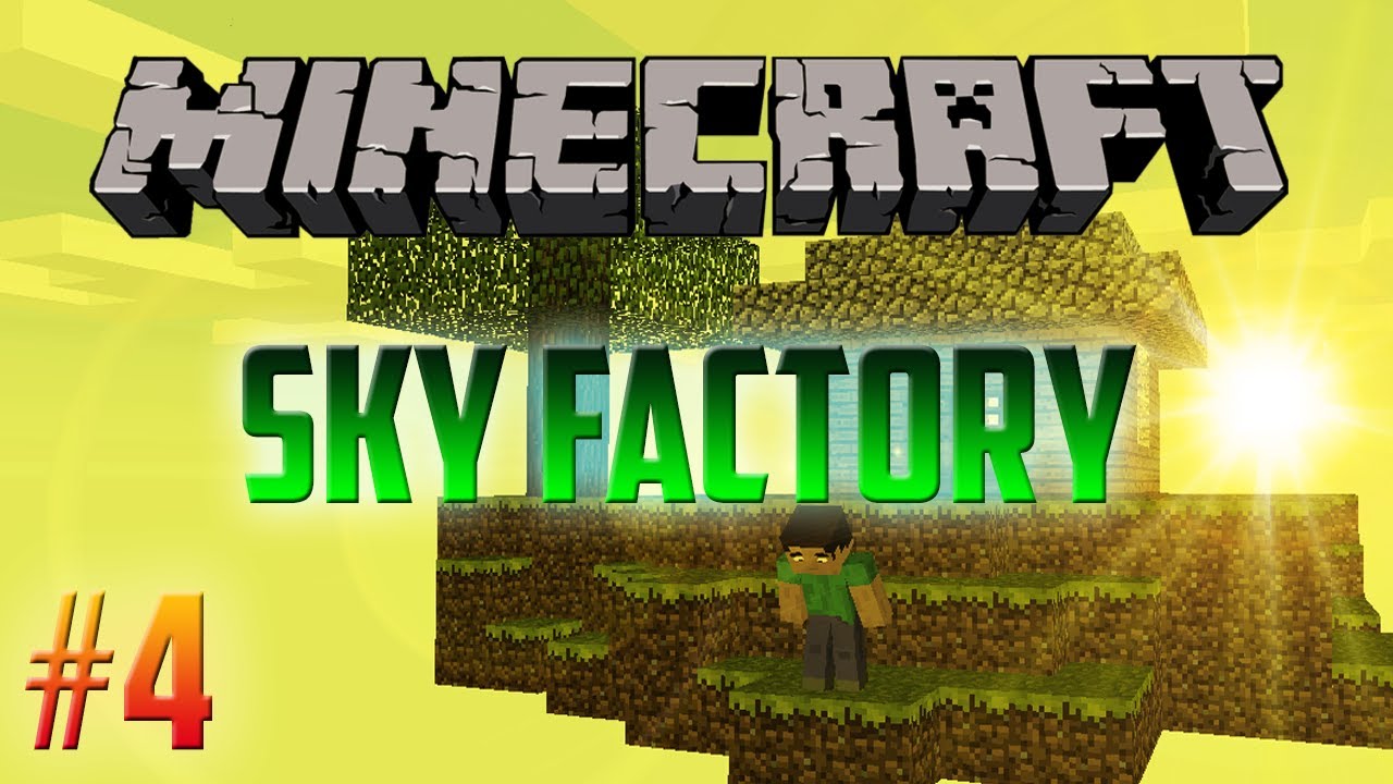 Minecraft Sky Factory Episode 4 : Sieving Away! - YouTube