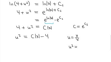 Solving a Homogeneous Differential Equation (Example)