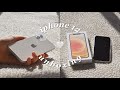 iphone 12 white (256gb) aesthetic unboxing | upgrading from iphone se