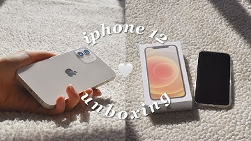 iphone 12 white (256gb) aesthetic unboxing | upgrading from iphone se
