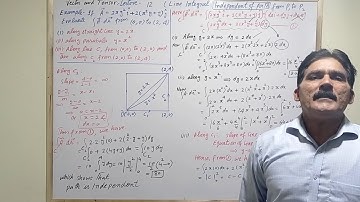 Vector and Tensor lecture 12(line Integral independent of the path)
