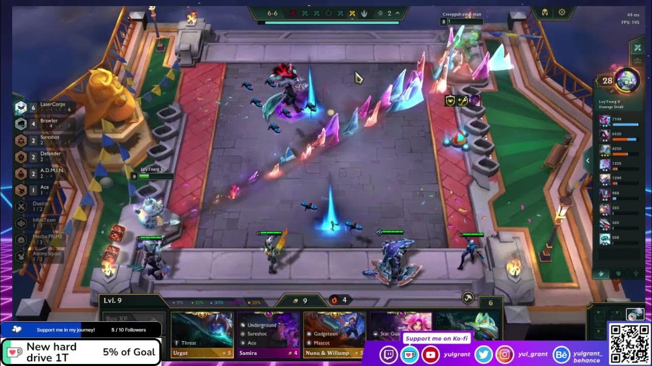 TFT 8.5 EPIC COMEBACK! THE LASER WOLF! (WARWICK x MORDEKAISER COMBO