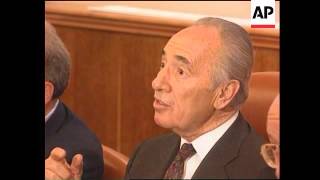 Israel - Peres And Godal Hold Talks