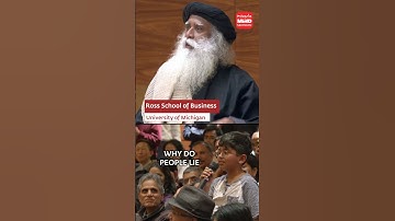 A Young Boy Asks Sadhguru About Lies