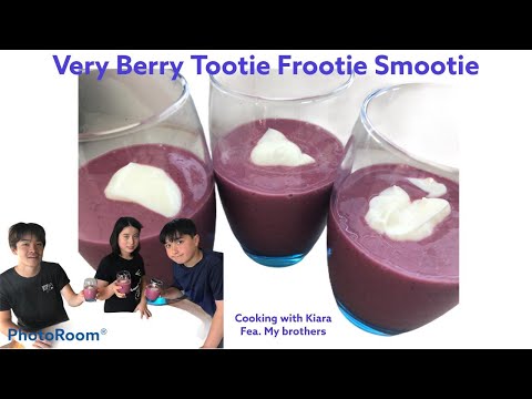 Very Merry Berry Tutti Fruity Smoo-tea Smoothie! - Cooking with Kiara #23