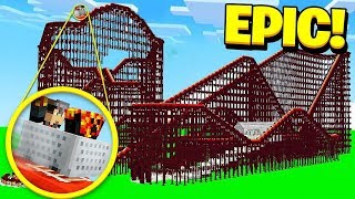 MINECRAFT EXPLORING THE WORLD'S LARGEST ABANDONED AMUSEMENT PARK!