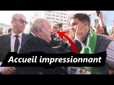 Accueil Populaire Chaleureux Et Exceptionnel Pour Le Président Tebboune à Constantine