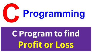 C program to find profit or loss