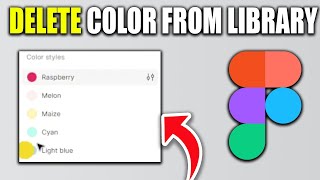 How To Delete Color From Library In Figma | Delete Color In Figma