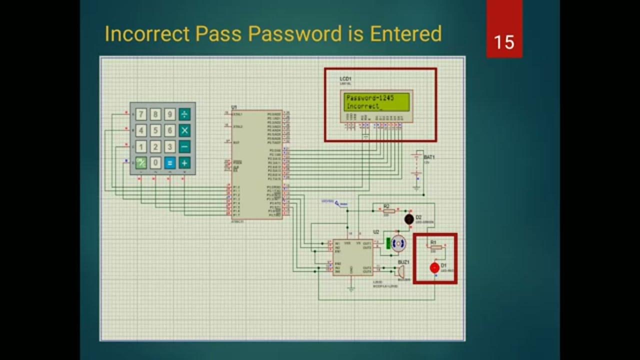 Password based door lock system using 8051 micro controller ppt final ...