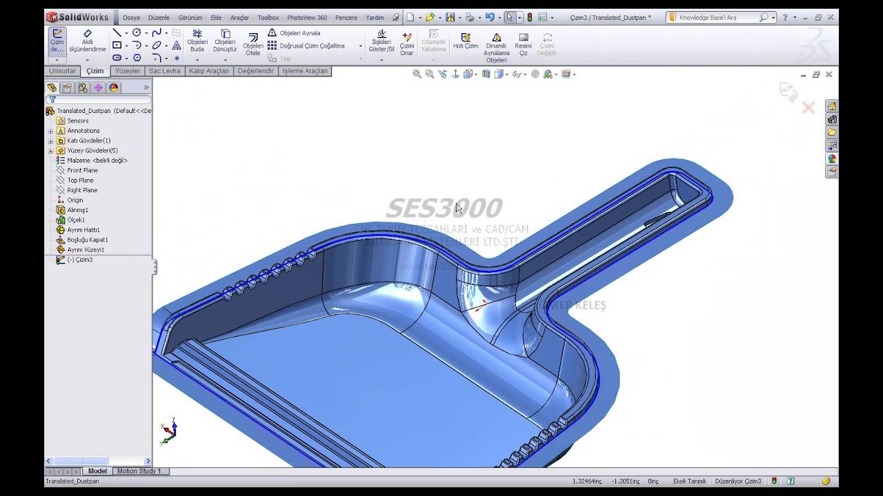 SolidWorks   Kalıp olusturmak 2