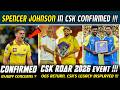Spencer Johnson Signed as CSK Replacement Player🚨 CSK Roar Event Updates🔥CSK IPL 2026 NEWS