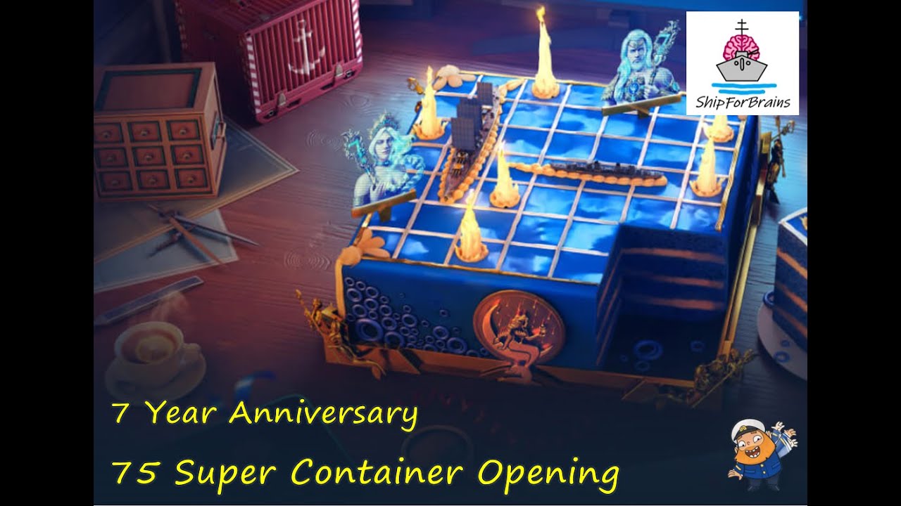 75 Super Container Opening, 7th Year Anniversary, World Of Warships ...