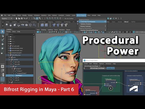 Bifrost Rigging in Maya - Part 6: Using Bifrost rigs in Maya