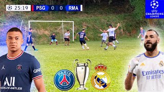 REAL MADRID x PSG UEFA CHAMPIONS LEAGUE JOGO 5 x 5 DESAFIOS DE FUTEBOL ‹ Rikinho ›