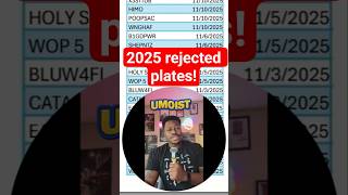 Ohios 2025 rejected license plates! #ohio