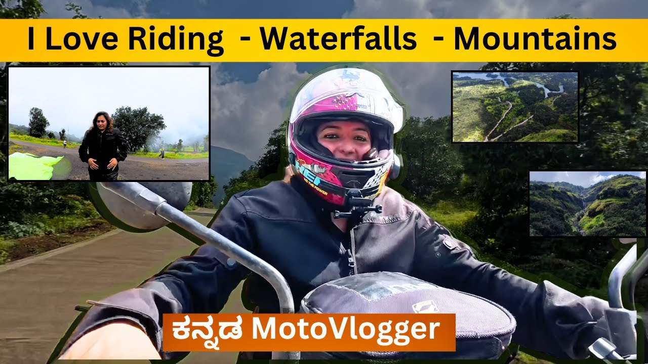 Necklace Waterfall Bhandardara | Bike Ride From Bangalore To Maharashtra | Kannada Female Motovlog