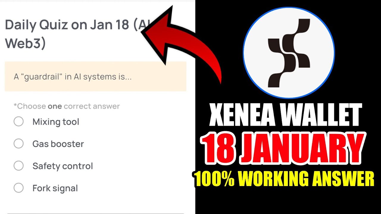 Xenea Wallet Quiz Answer 18 JANUARY | Xenea Wallet Quiz 18 JAN | Xenea Wallet Voucher Code Today