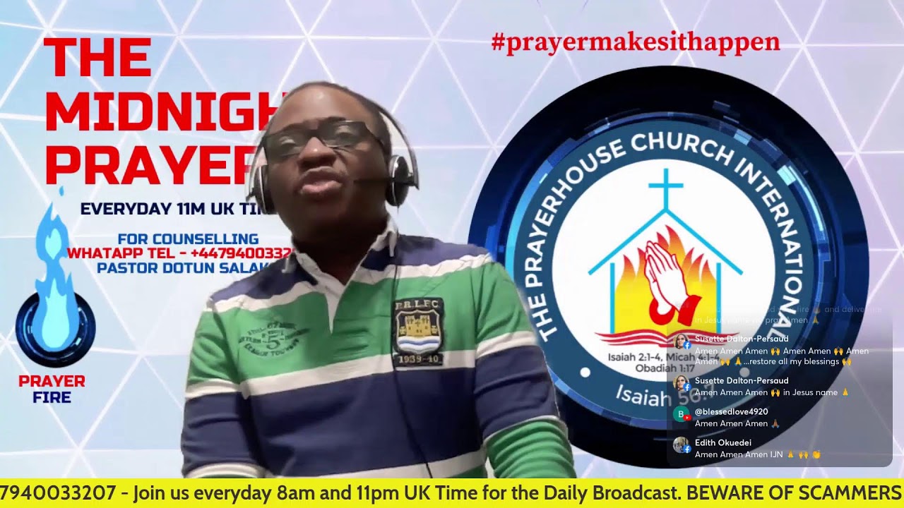 The Midnight Prayers || 11pm UK Time Daily || Sun 5th Apr 2026 ||