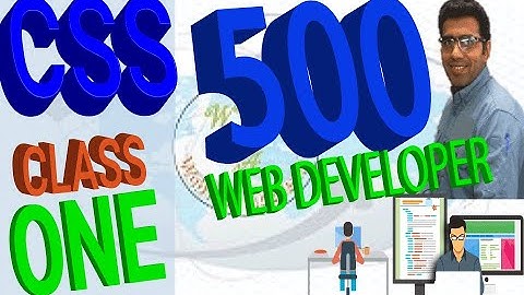 Complete free web development course-   CSS3 Class One Urdu/Hindi