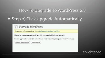 How To Upgrade To WordPress 2.8 In 3 Easy Steps