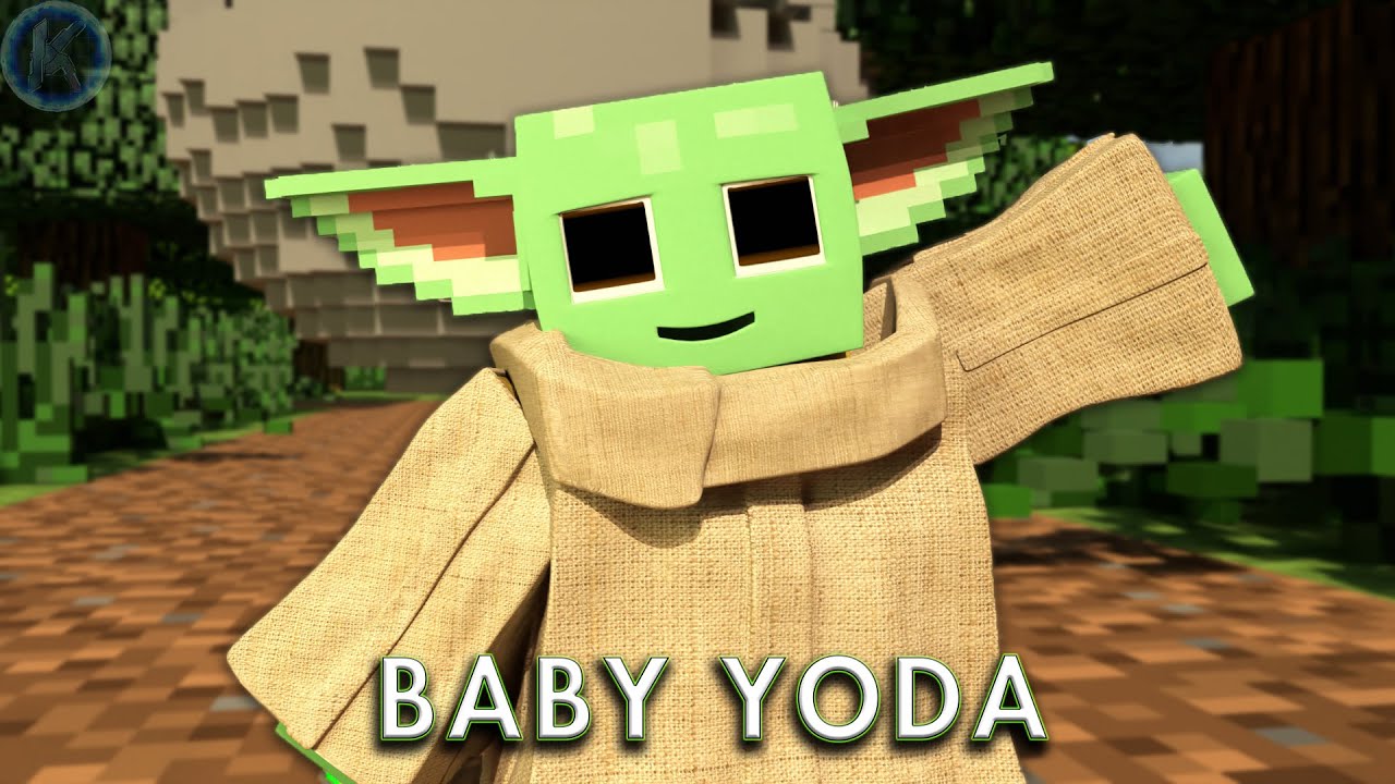 Baby Yoda Minecraft Animation YouTube