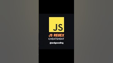 The Ultimate Cheat Sheet for JavaScript Regex - [2024] #feedshorts #coding #javascript #regex