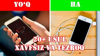 Telefon Batareyasini Tezroq Va Xavfsizroq Zaryad Qilish Uchun 20+ Ta Usul Telefon Batareyasini Tezroq Va Xavfsizroq Zaryad Qilish Uchun 20+ Ta Usul