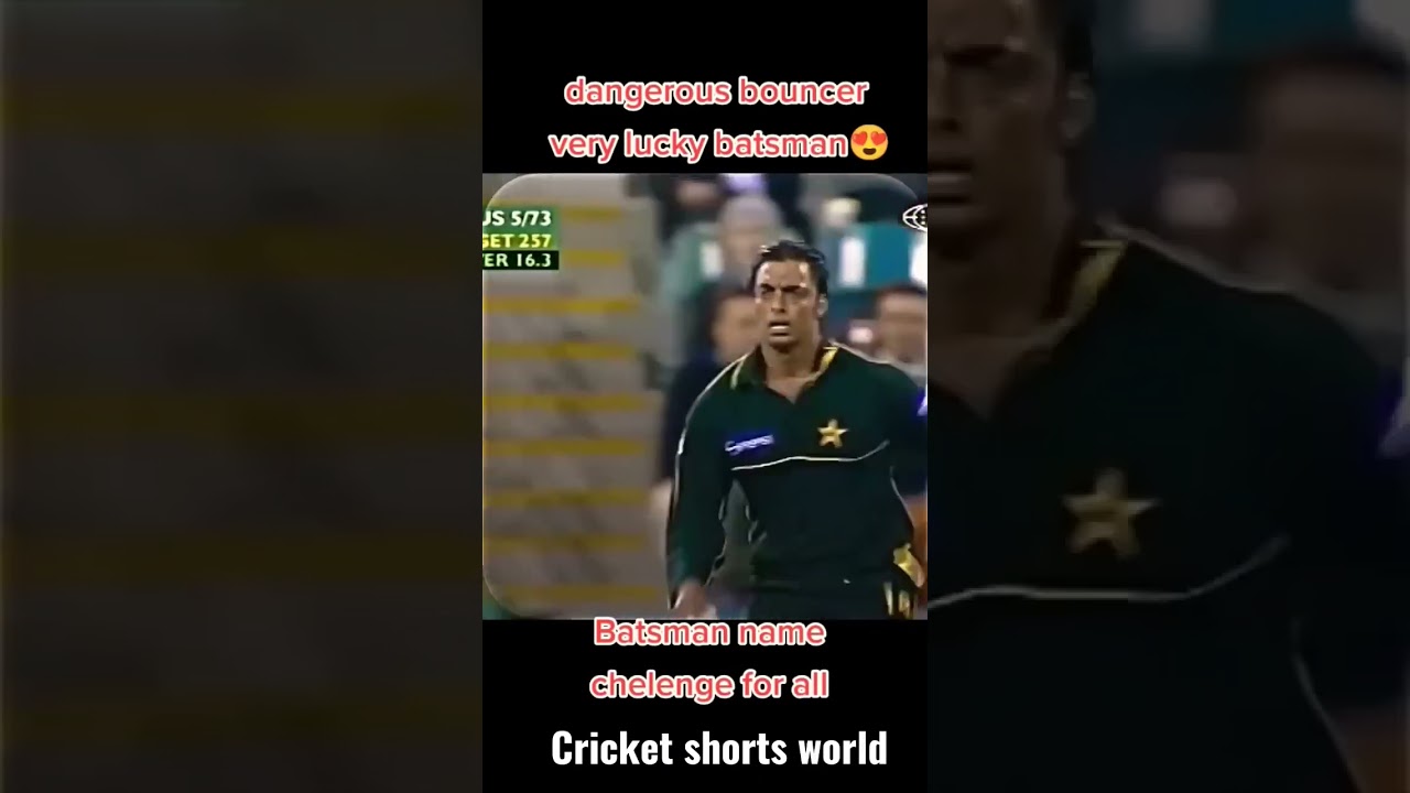 dangerous bouncer very lucky batsmen 🥵🖤🏏