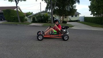 New Predator 212cc and Ebay 30 series torque converter.  Wheelies!