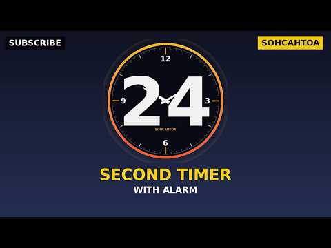 24 seconds Timer with Alarm | Perfect for Power Naps