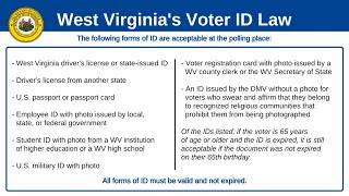 A Helpful Guide to West Virginia's Voter ID Law