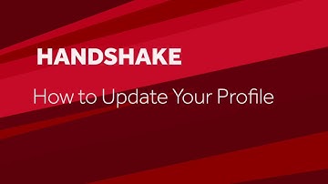 Handshake How To: Updating Your Profile