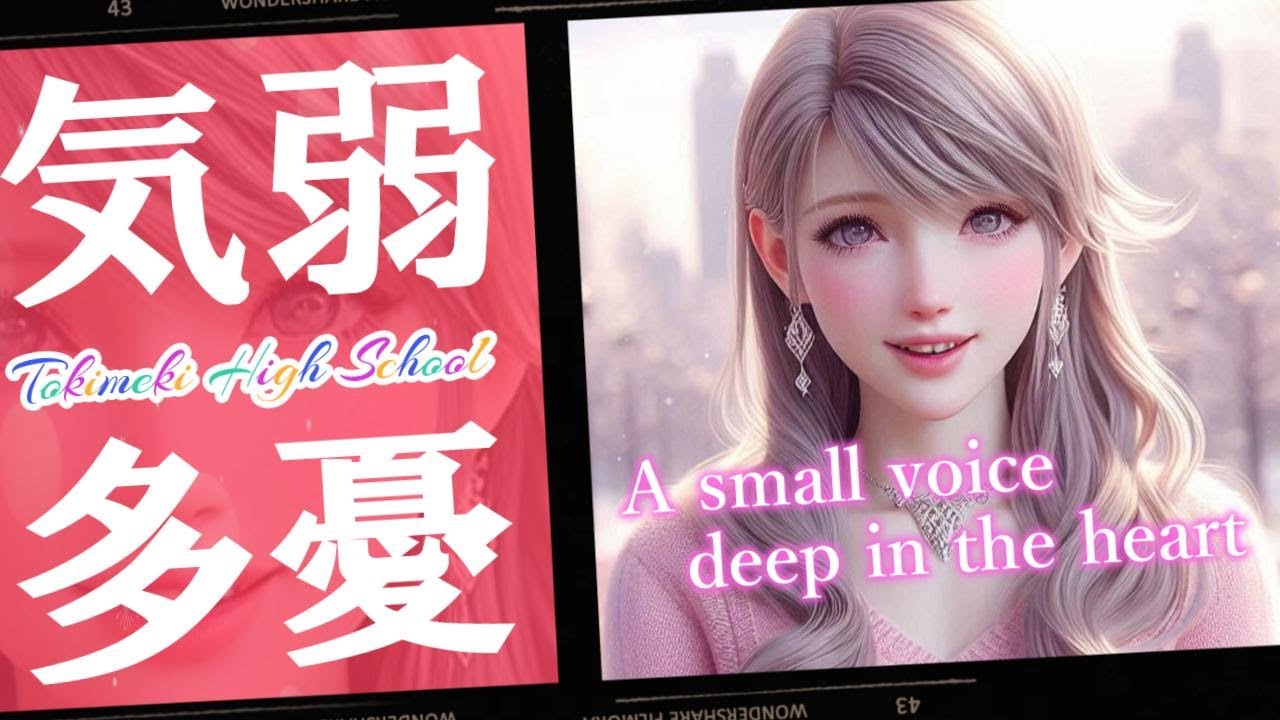 【心の奥の小さな声】 ～ときめきメモリアル 気弱多憂な少女～ 生成AI美少女 Animon版