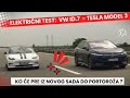 Luda trka vw id7 proganja tesla model 3 ko e pre stii  do  portoraa