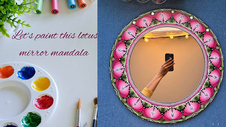 Let’s paint this beautiful lotus mirror mandala | mandala tutorial | mandala painting