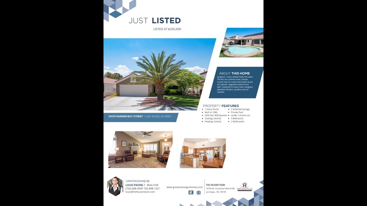 3305 Mariner Bay Street Las Vegas NV 89117