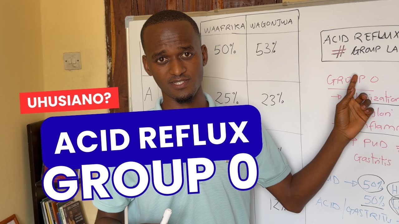 Uhusiano wa ACID Reflux, Vidonda vya Tumbo na Blood Group O