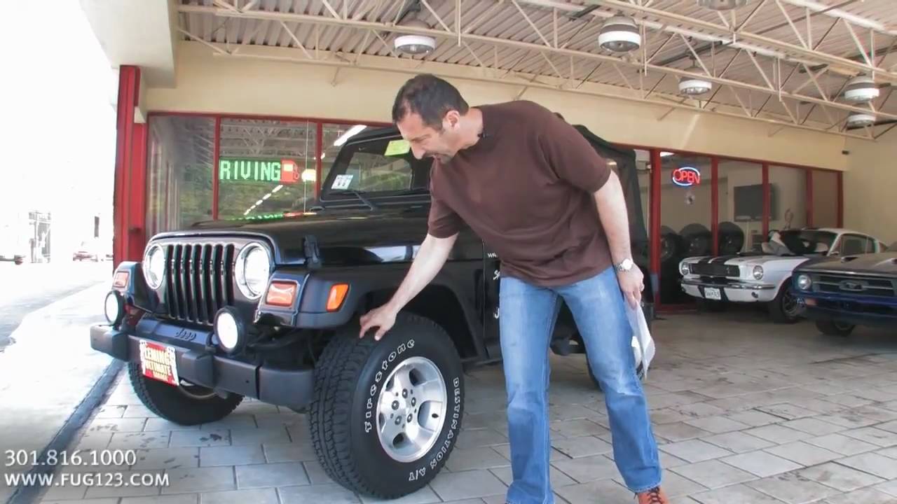 2002 Jeep Wrangler 4x4 Sport for sale with test drive, driving sounds, and  walk through video - YouTube