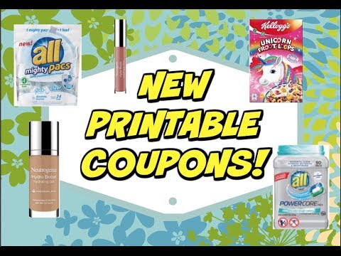 🔥HOT!!! NEW PRINTABLE COUPONS!  All Detergent, Neutrogena, Kellogg’s & more!