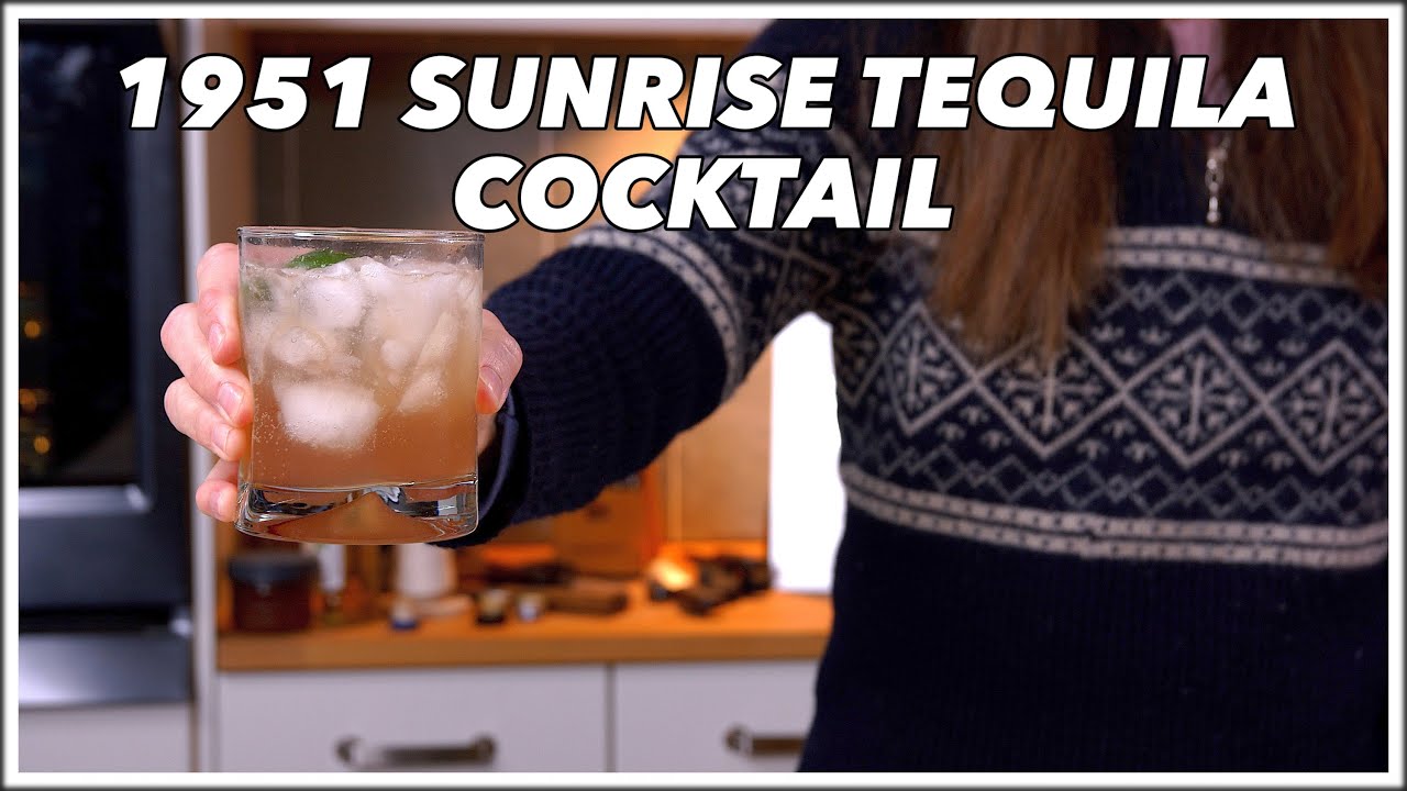 1951 Sunrise Tequila Cocktail - Cocktails After Dark | Glen And Friends Cooking